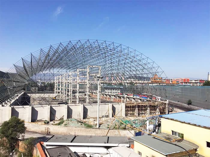海宁煤矿储煤棚网架工程